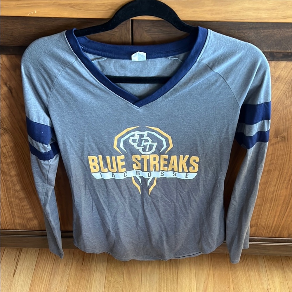 Sport-Tek Navy and Gray Ladies Shirt